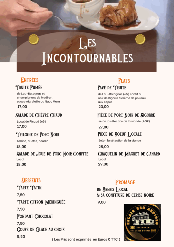 La carte des incontournables